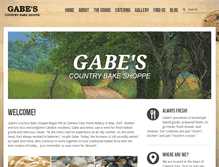 Tablet Screenshot of gabescountrybakeshoppe.com